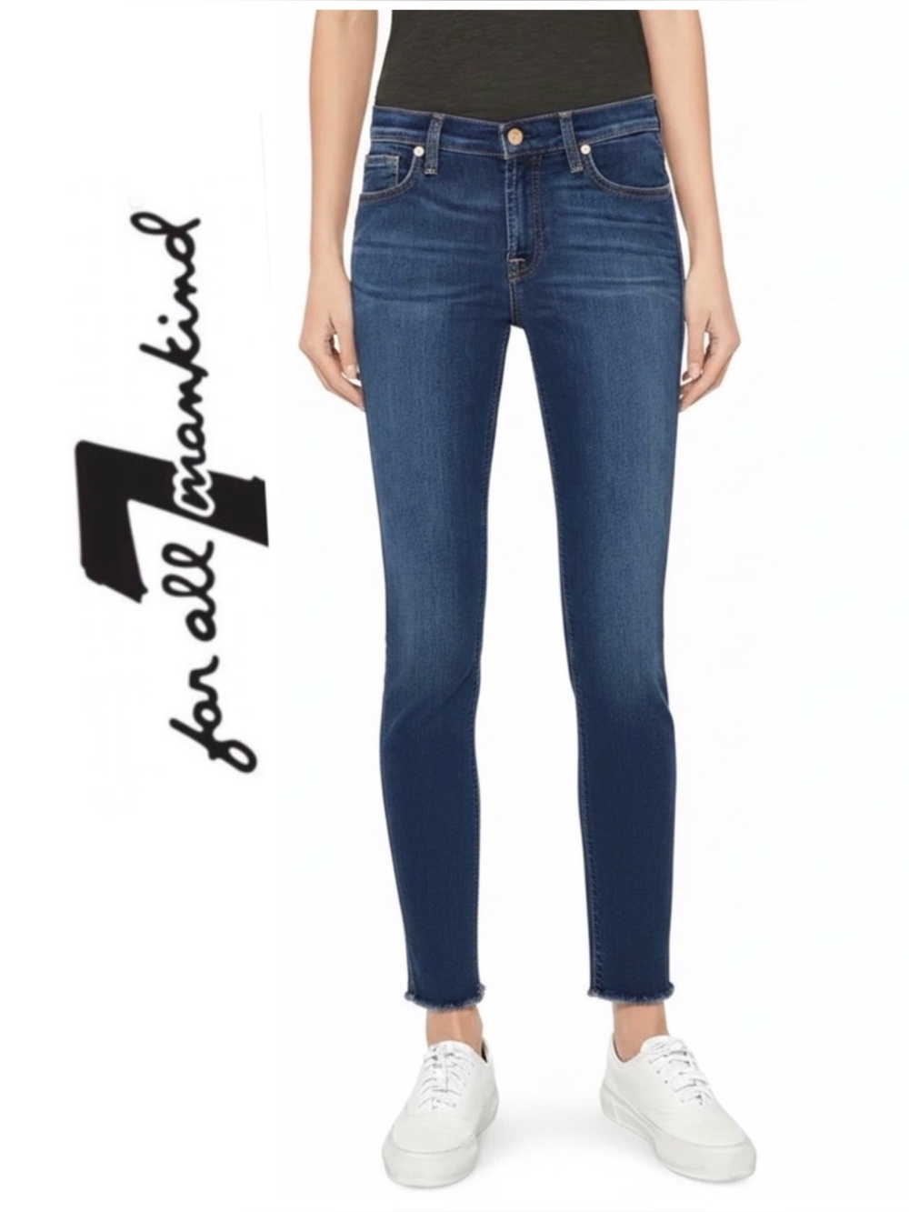 7 for All Mankind Gwenevere Ankle Skinny Jeans 28